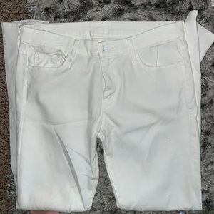 White “mother brand” jeans